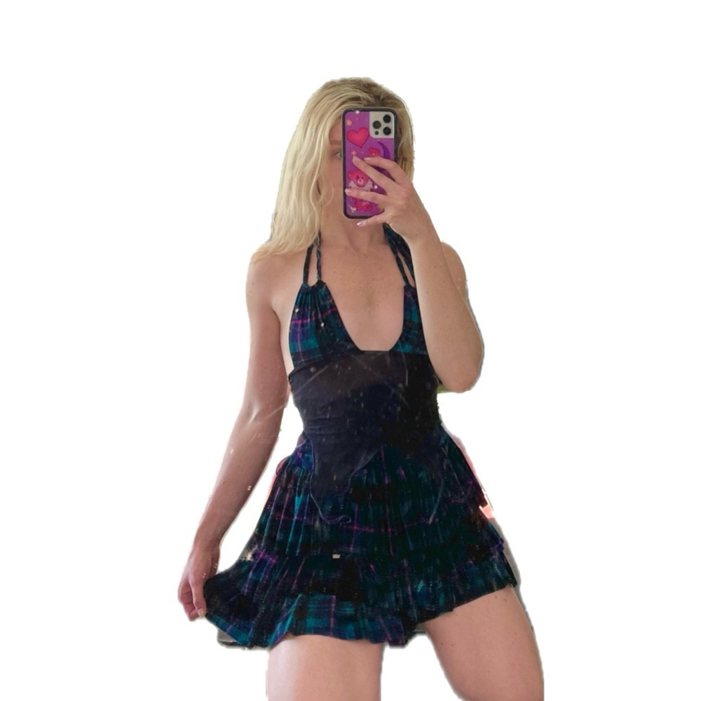 Rheabfunky Tartan Fairy Rara Skirt